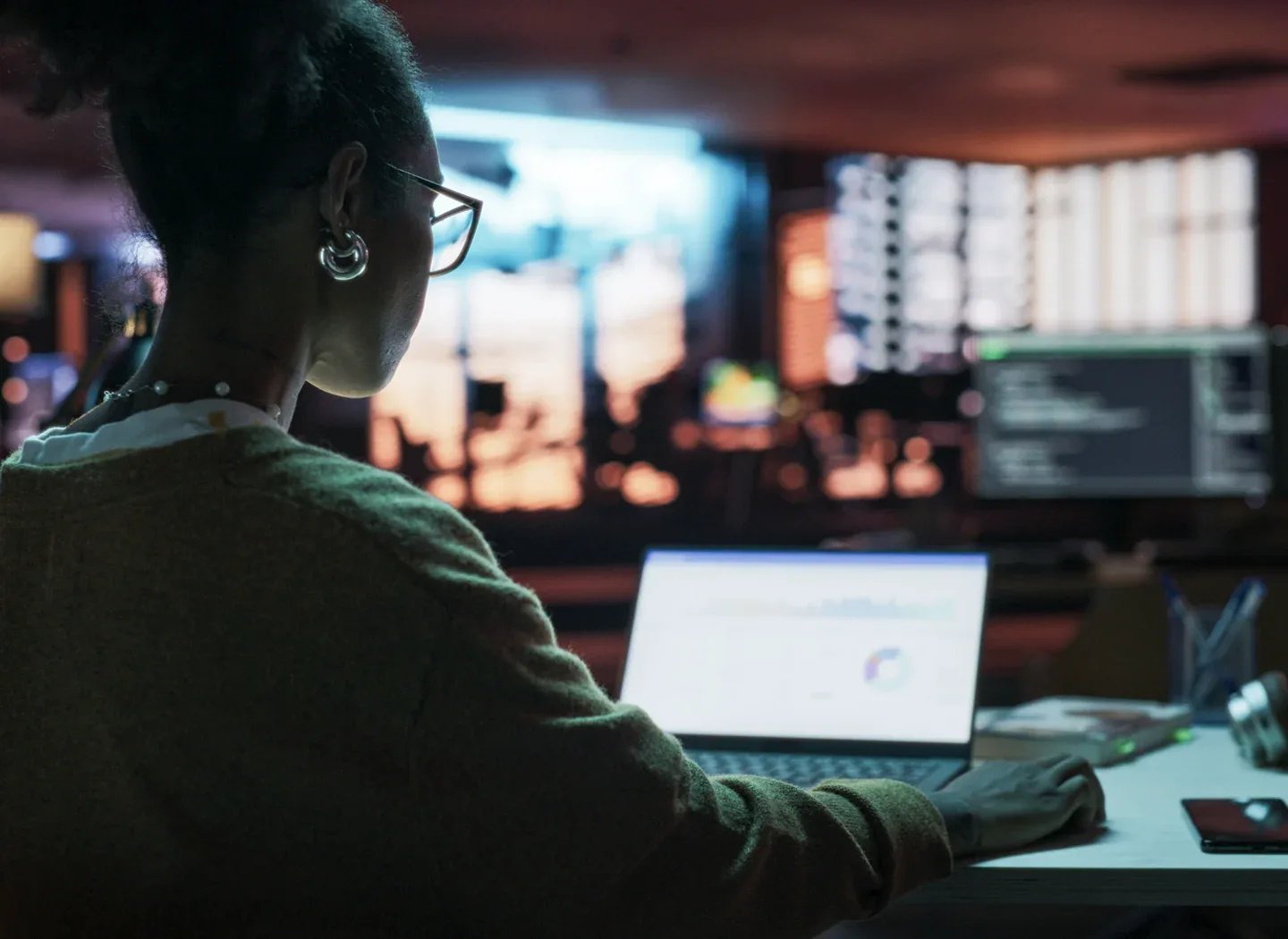 iMac computer with animations