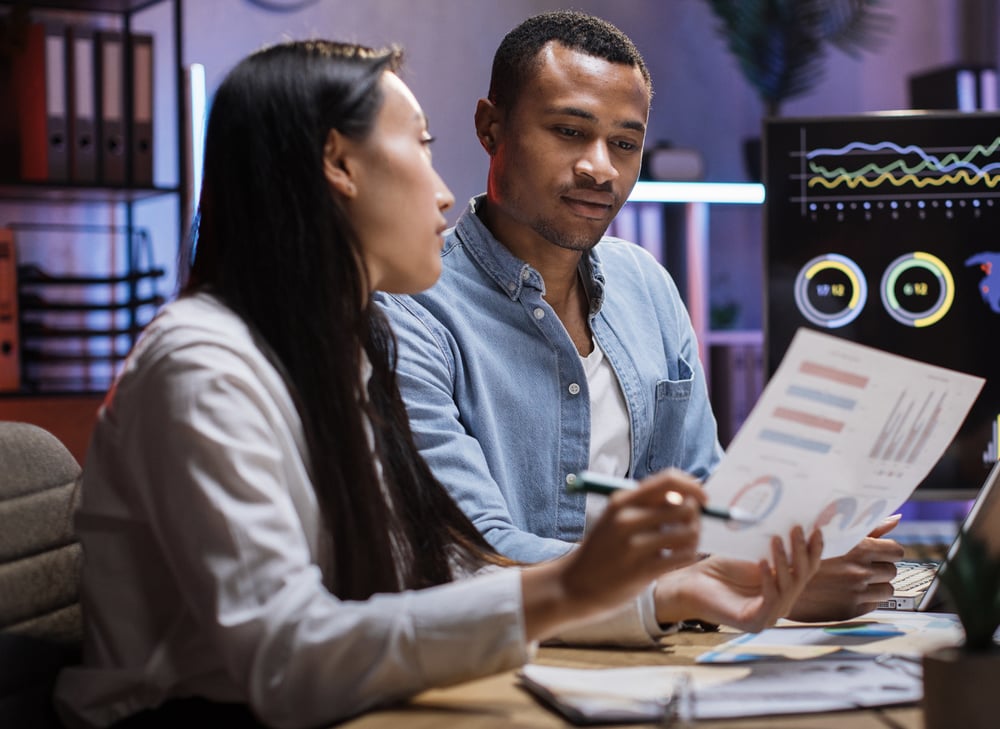 iMac computer with animations