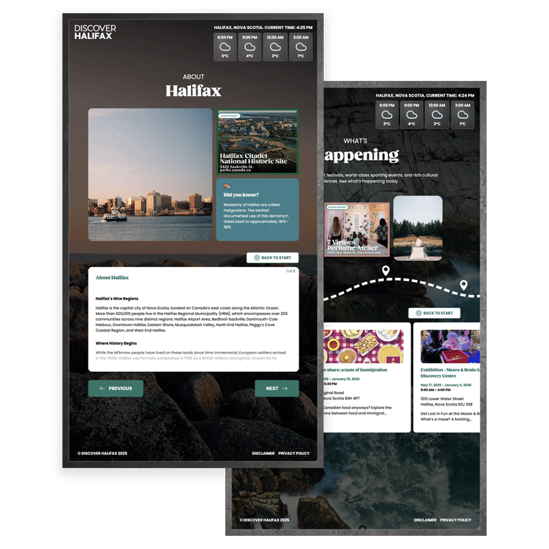 Discover Halifax Kiosk