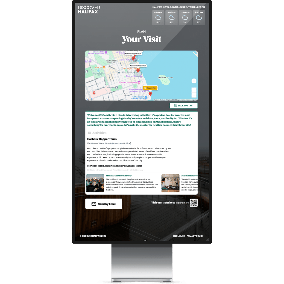 Discover Halifax Kiosk